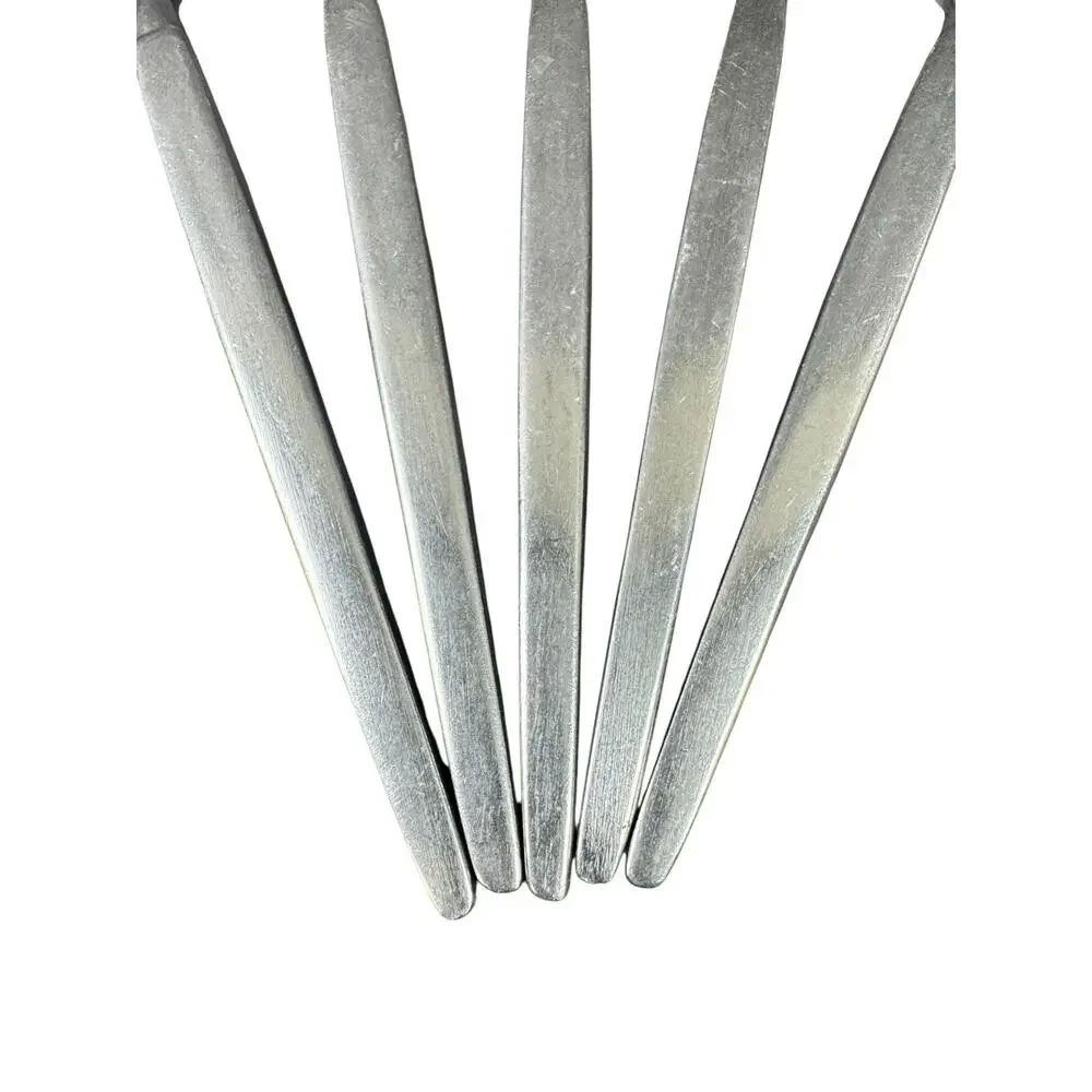 Vintage MCM SRI Stanley Roberts Astro Flatware Japan - 5 Dessert Spoons 6.75